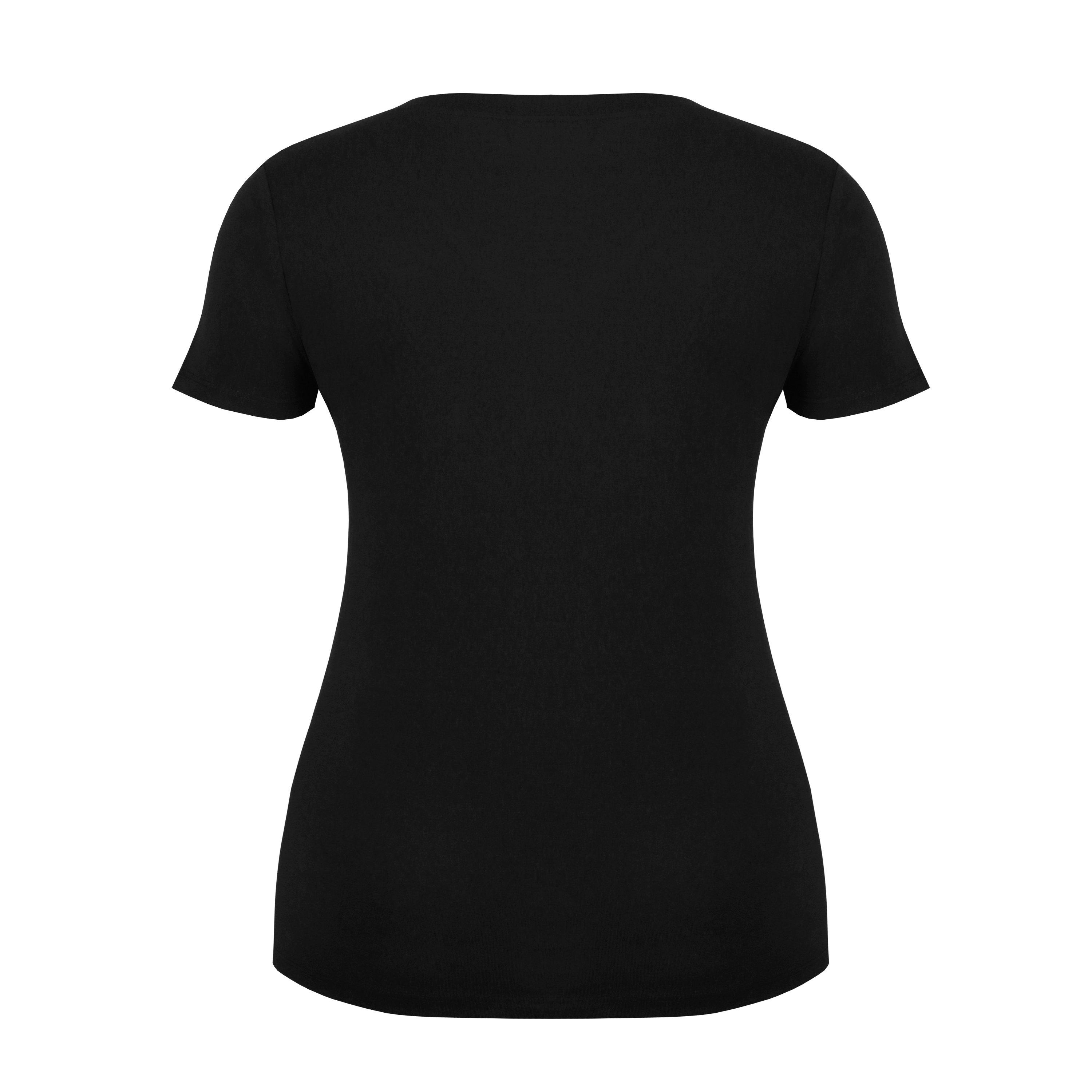 Black - Slazenger - Ladies V Neck Tee Shirt - 5