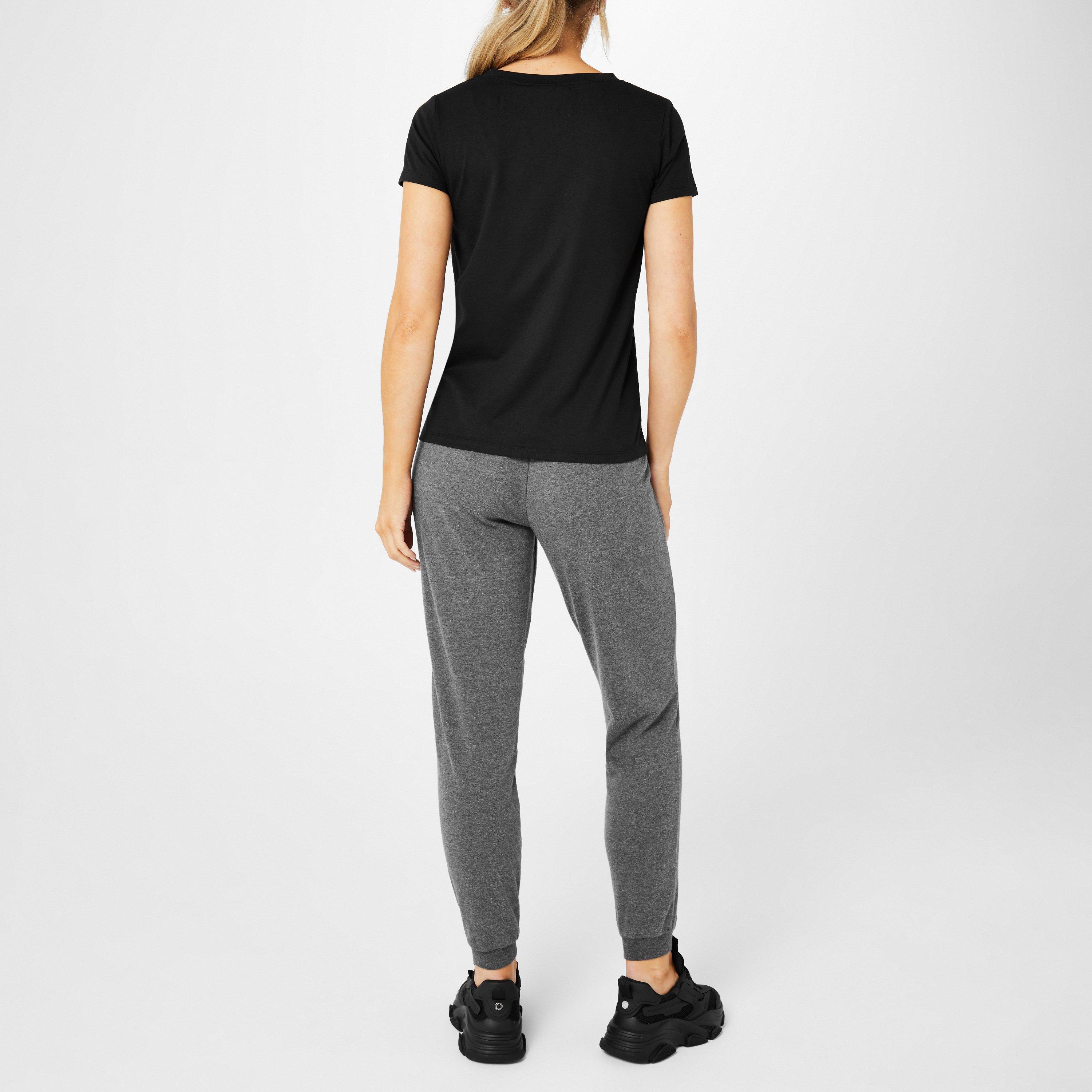 Black - Slazenger - Ladies V Neck Tee Shirt - 3