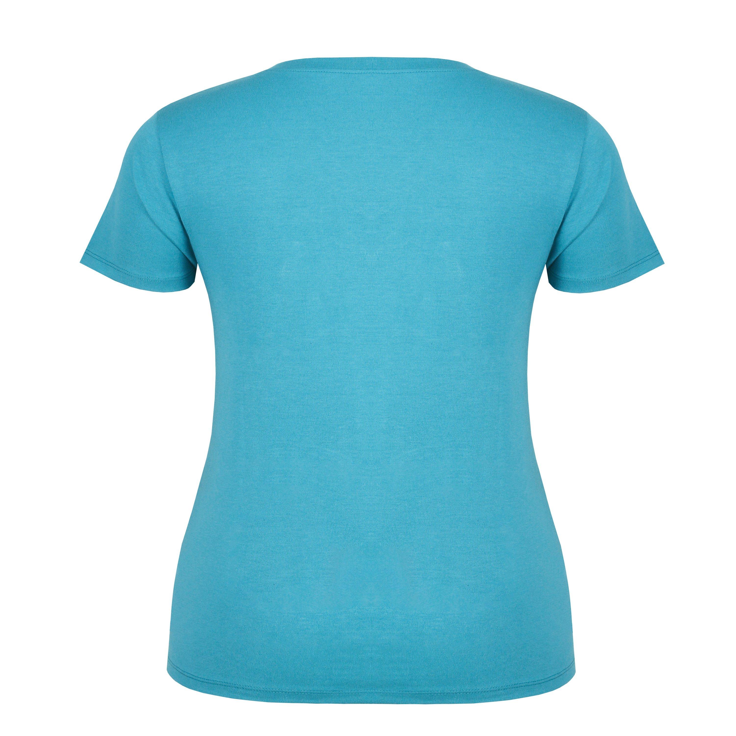 Blågrøn - Slazenger - Ladies V Neck Tee Shirt - 5