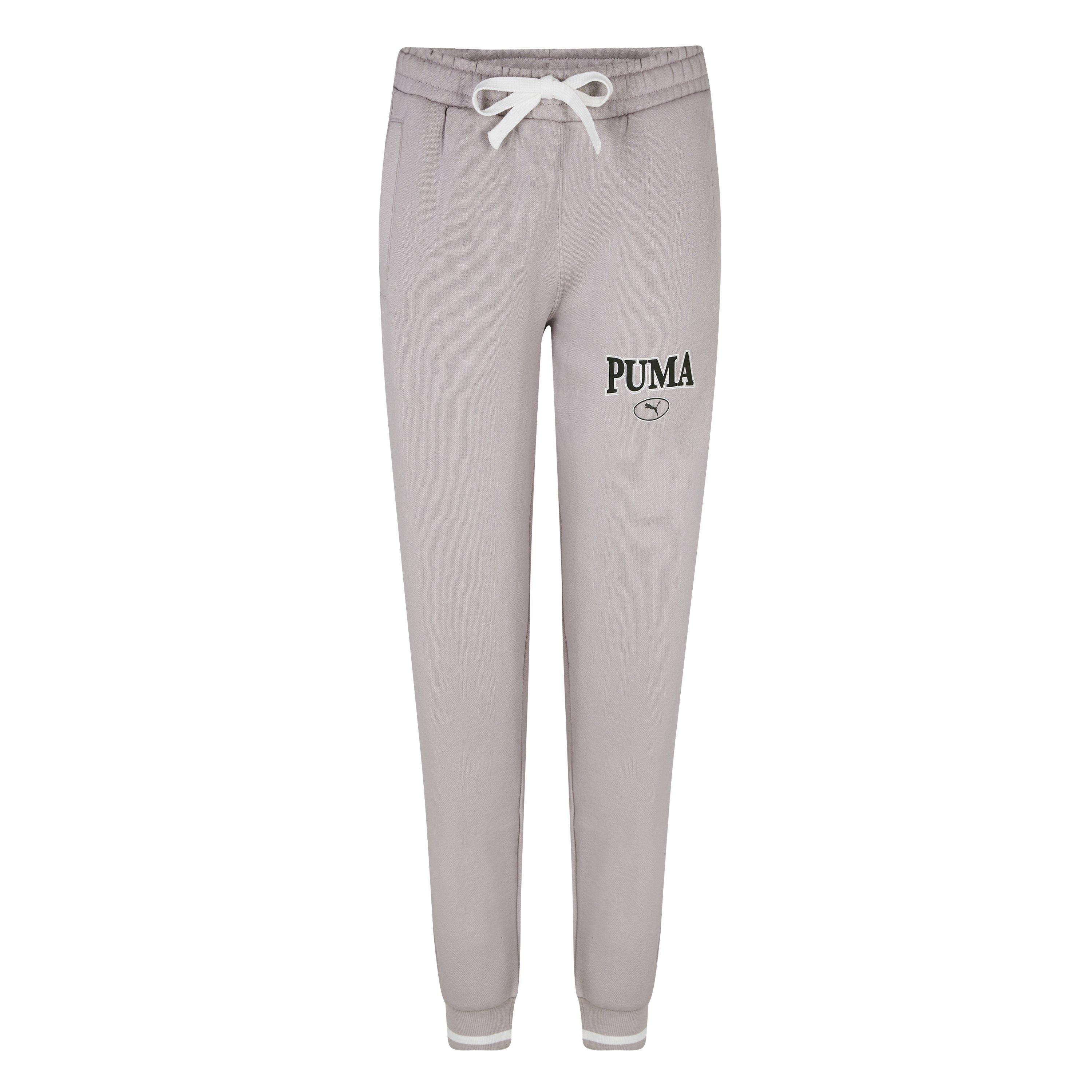 Grey - Puma - SQUAD Closed Hem Fleece Joggers - 1
