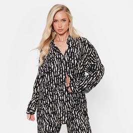 I Saw It First ISAWITFIRST Printed Wide Leg Woven Trousers Co-Ord