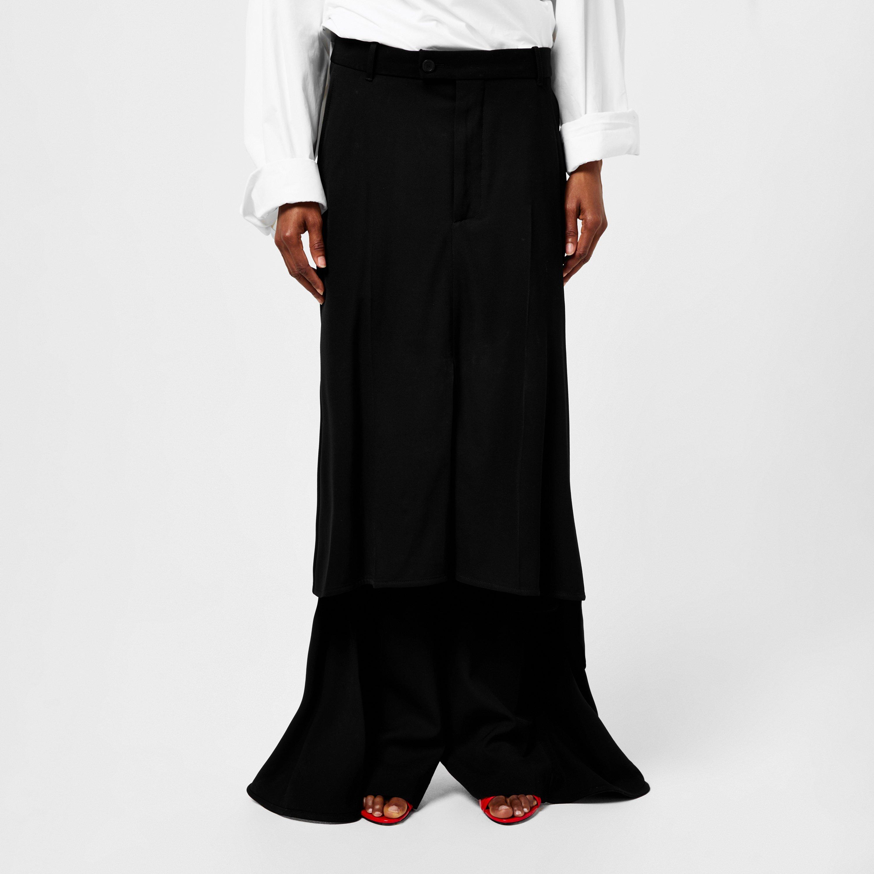Balenciaga Godet Skirt - Black - Size 8 (XS)