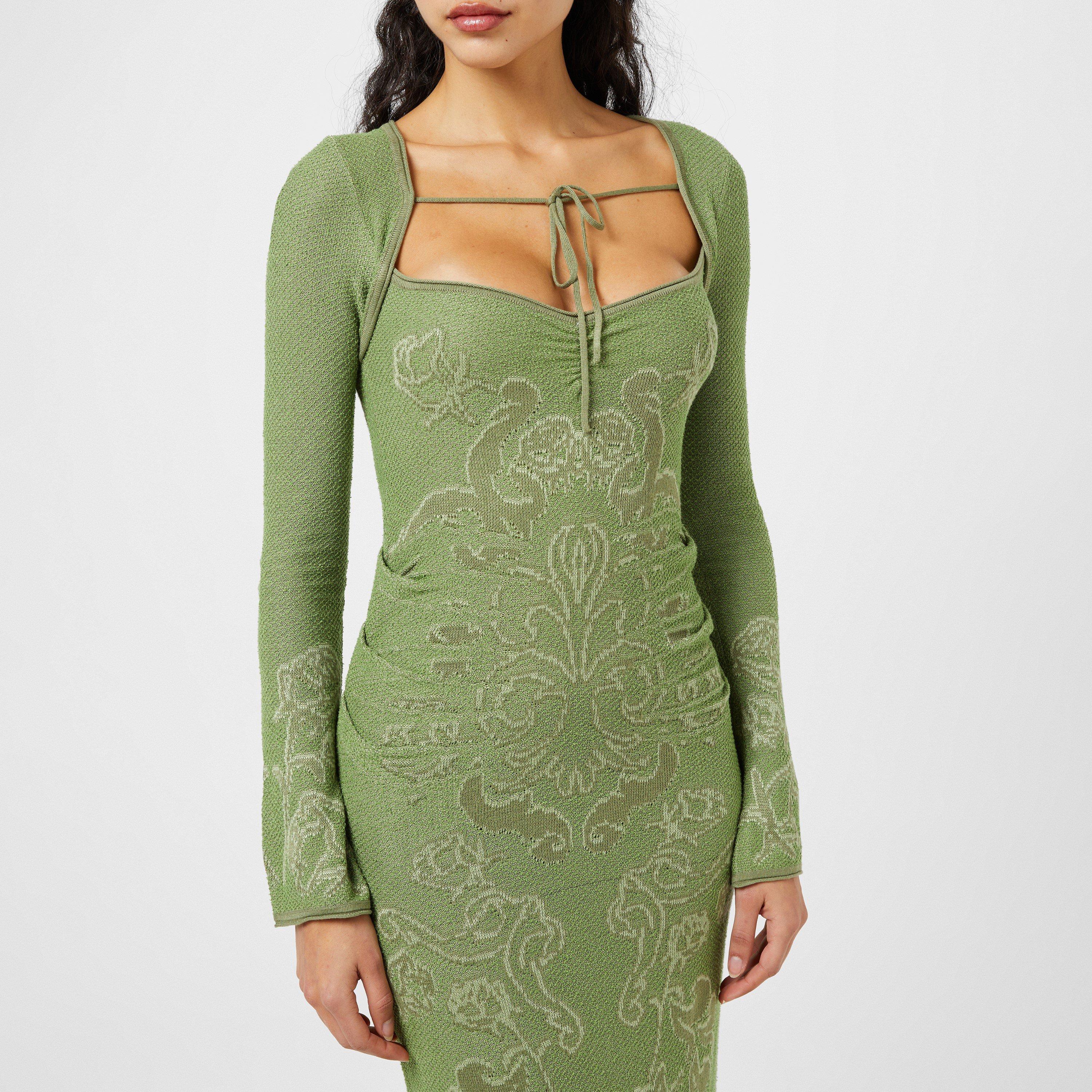 Moss - House Of Sunny - Women's Envy Midi Knitted Jumper Dress - 4