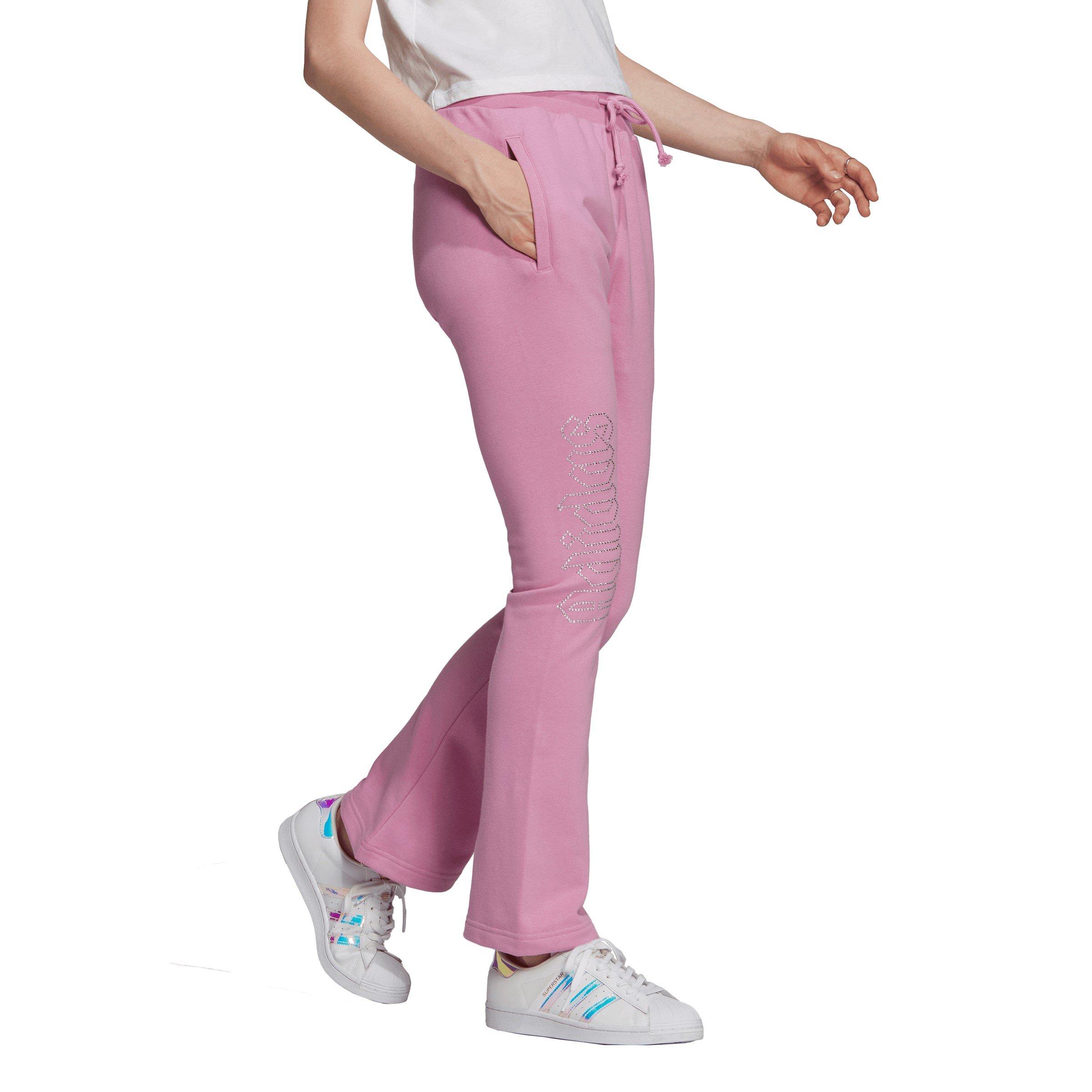 Pink - adidas Originals - Luxe Tracksuit Bottoms Womens - 4