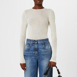 Gucci Fine Knit Button Top