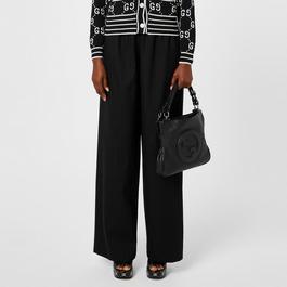 Gucci Pinstripe Wide Leg Trousers