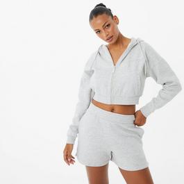 USA Pro x Sophie Habboo Fleece Cropped Zip Hoodie