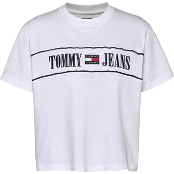 Tommy Jeans Tommy Jeans Plus Felpa bianco grigio nero