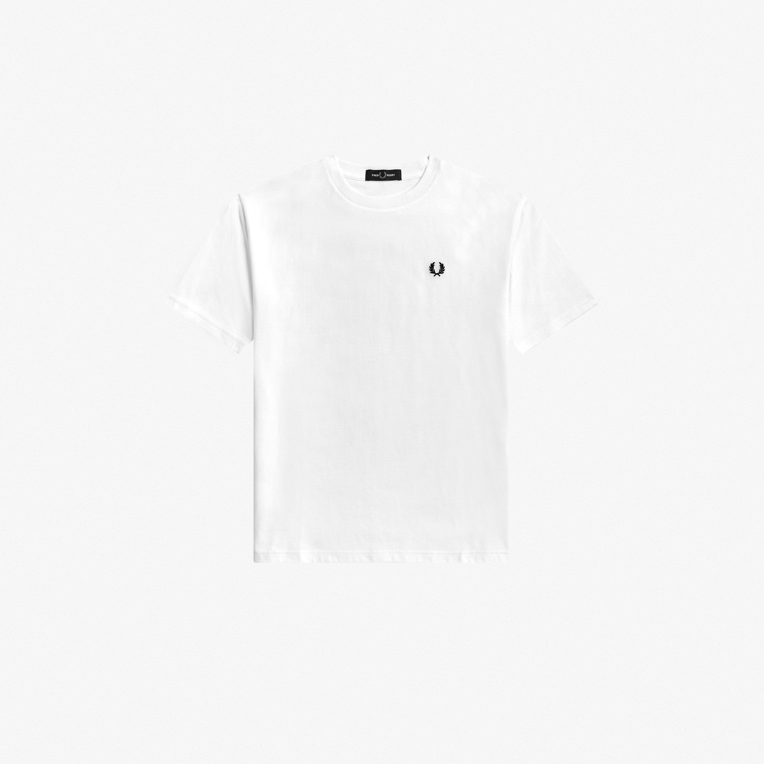 100 White - Fred Perry - Women's Logo Regular Fit T-Shirt - 7