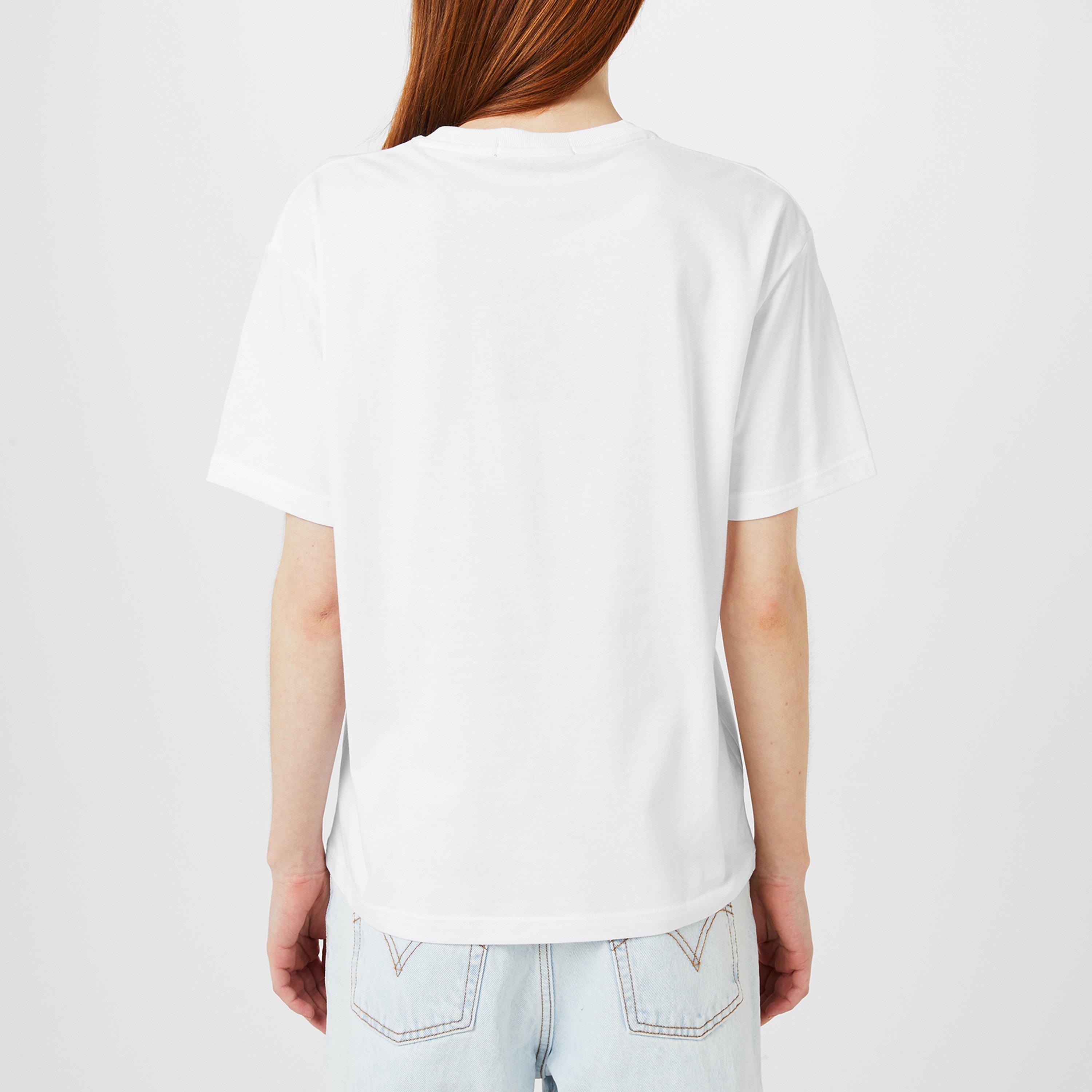 100 White - Fred Perry - Women's Logo Regular Fit T-Shirt - 4