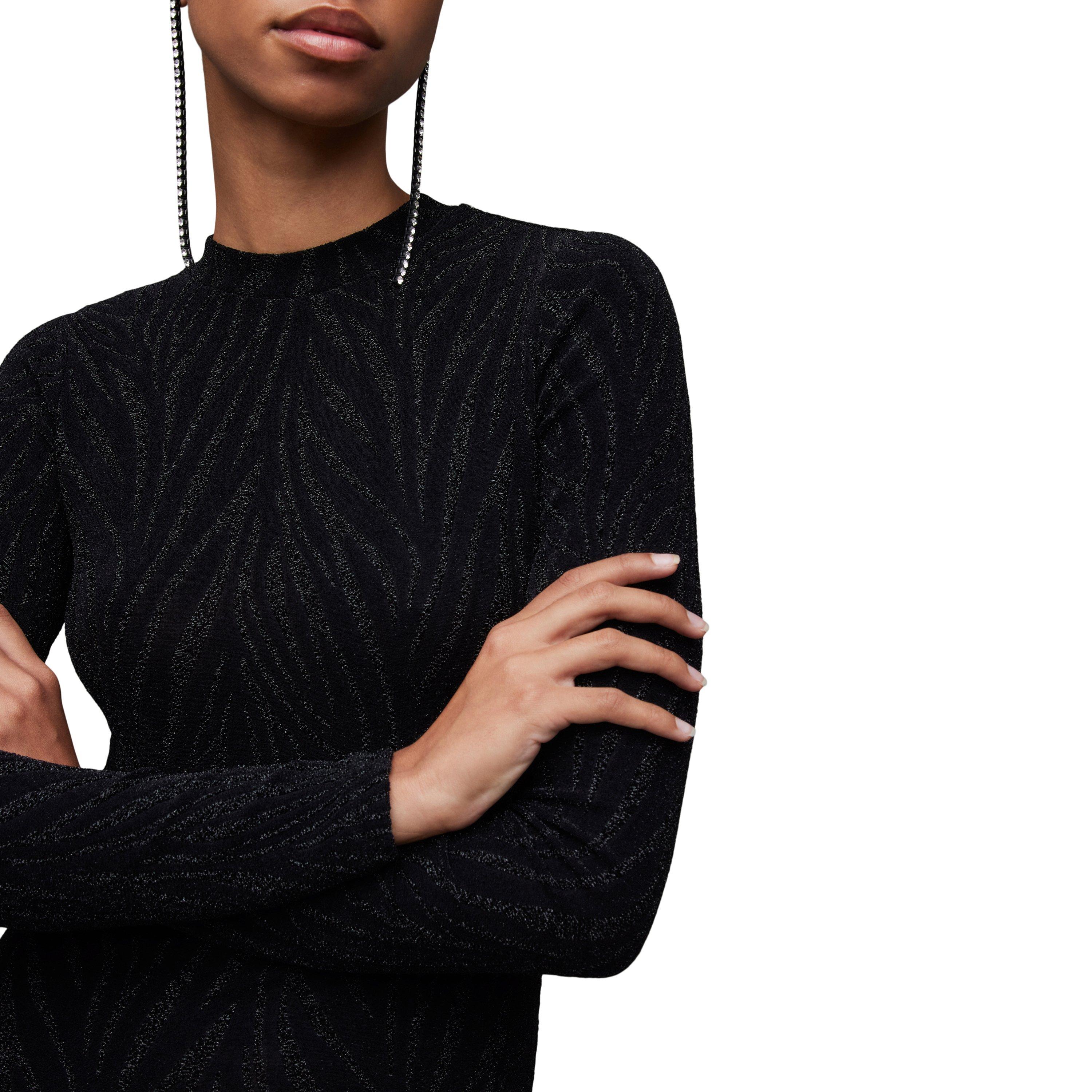 black - AllSaints - Women's Amaya Bodycon Dress - 5