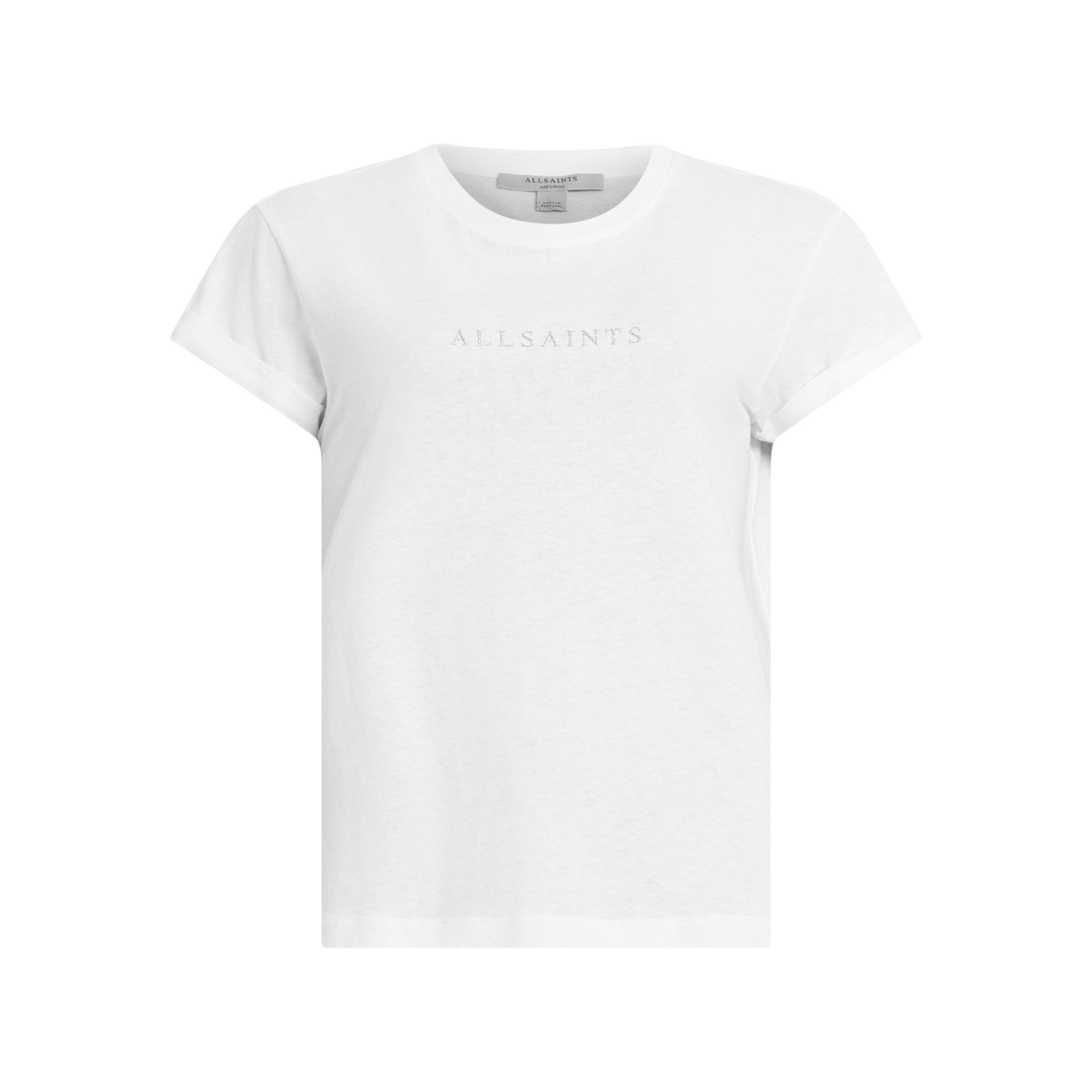 optic white - AllSaints - Women's Anna Regular Fit T-Shirt - 5