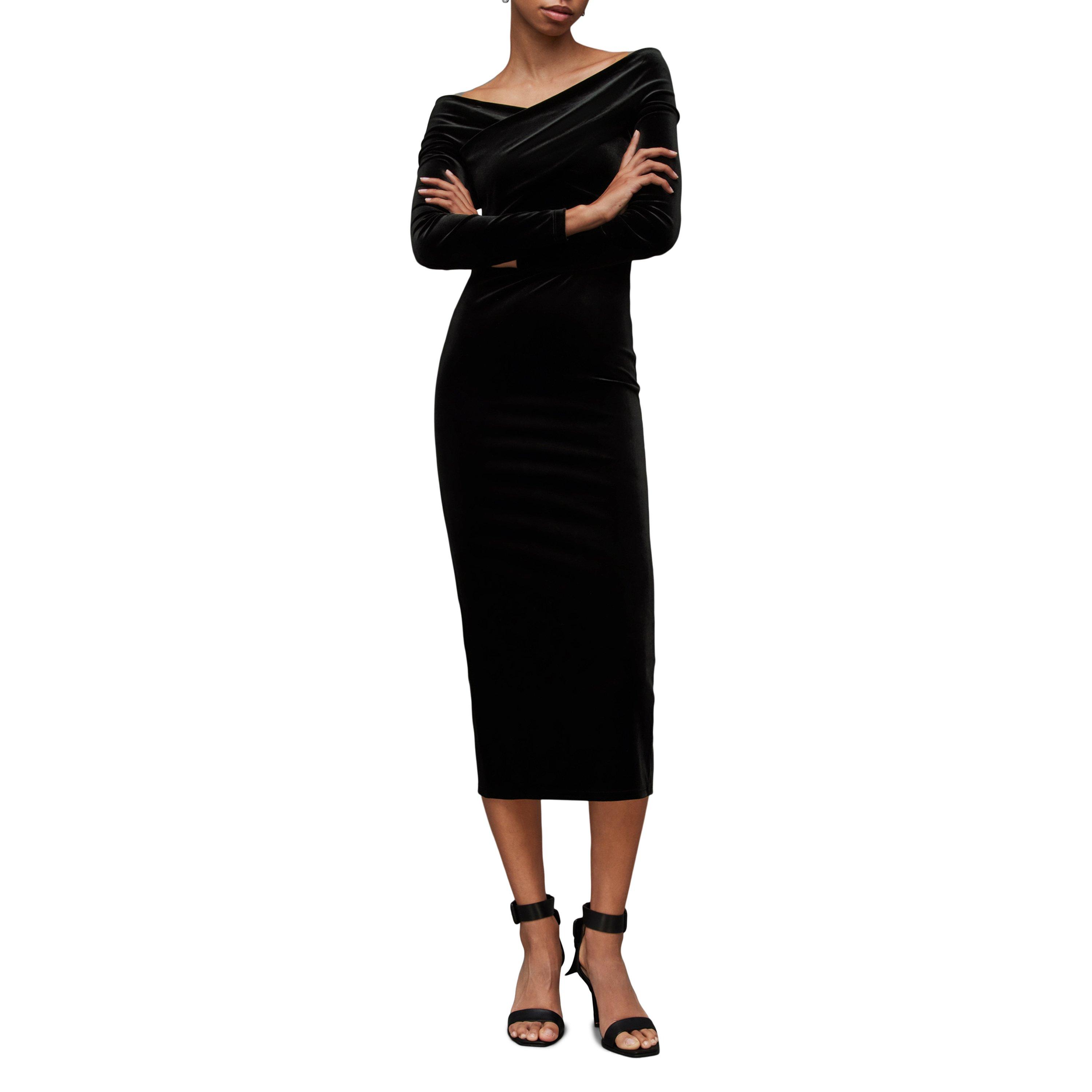 black - AllSaints - All Delta Dress Ld41 - 3