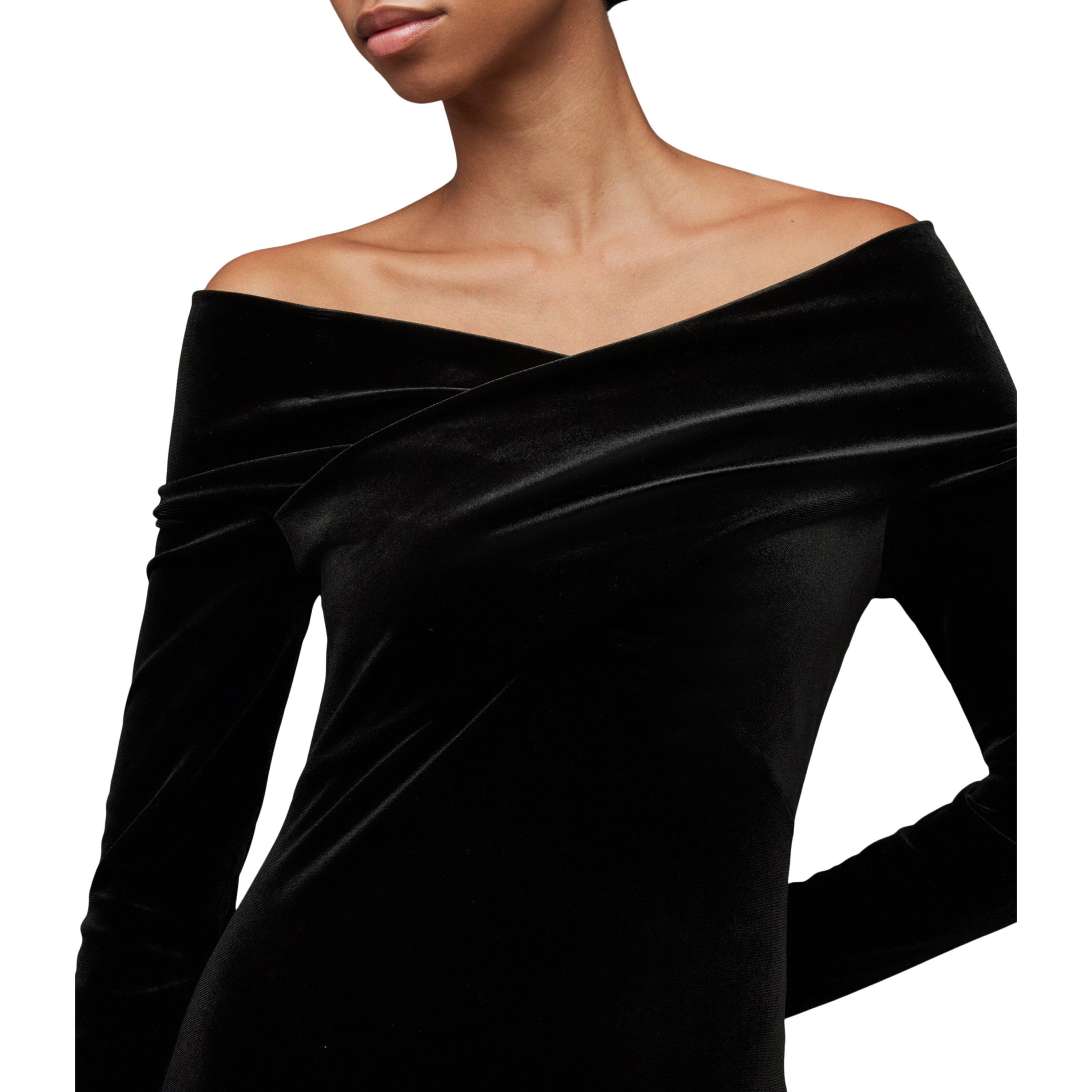 black - AllSaints - All Delta Dress Ld41 - 5