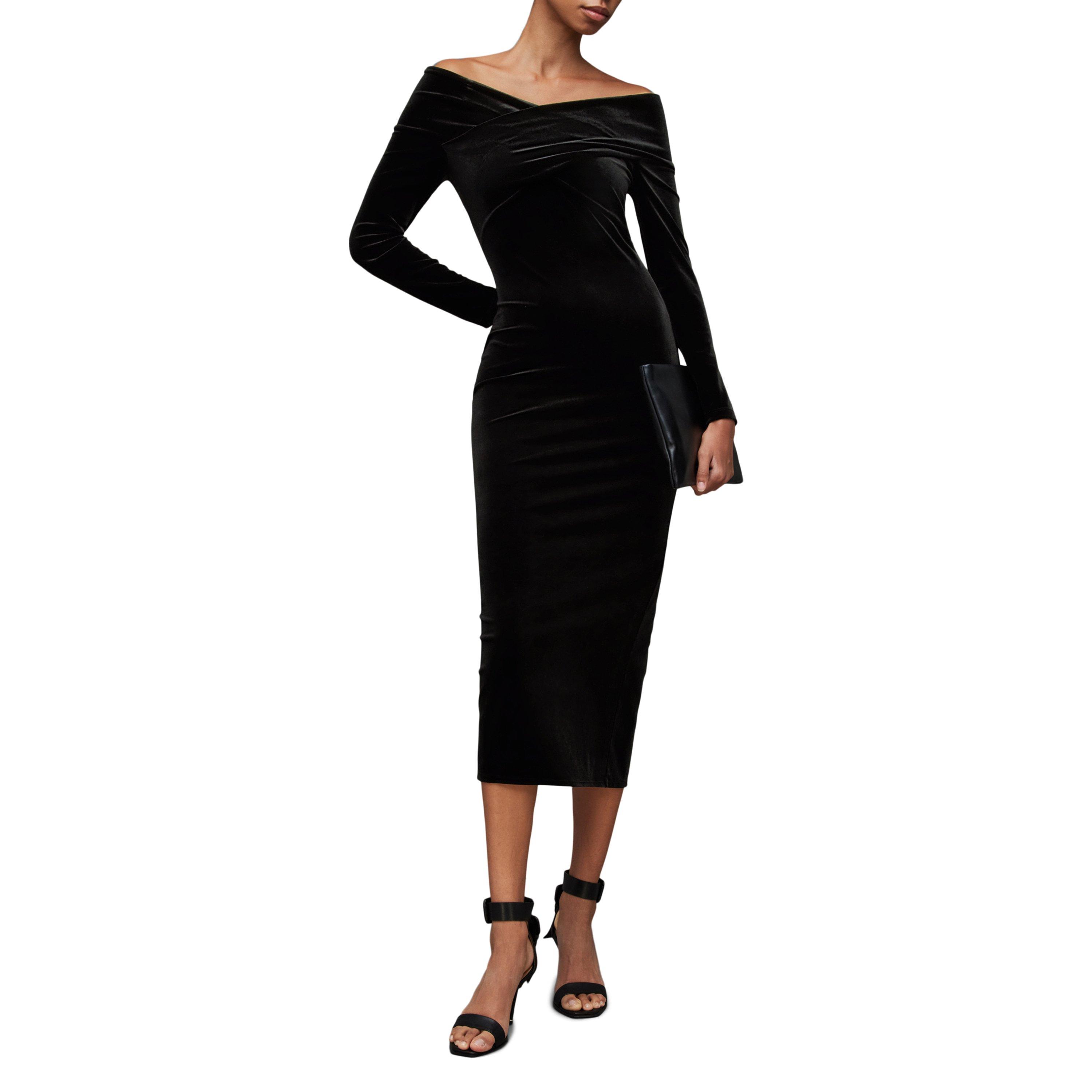 black - AllSaints - All Delta Dress Ld41 - 7