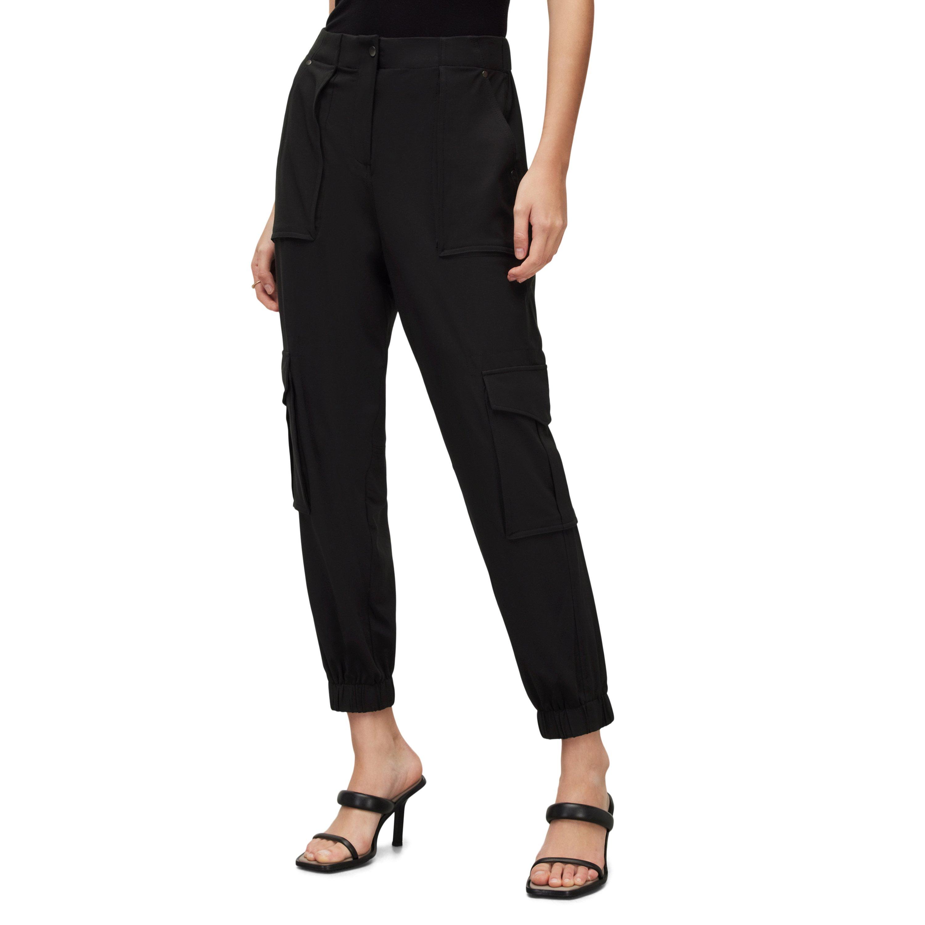 black - AllSaints - Women's All Frieda Cargo Trousers - 2