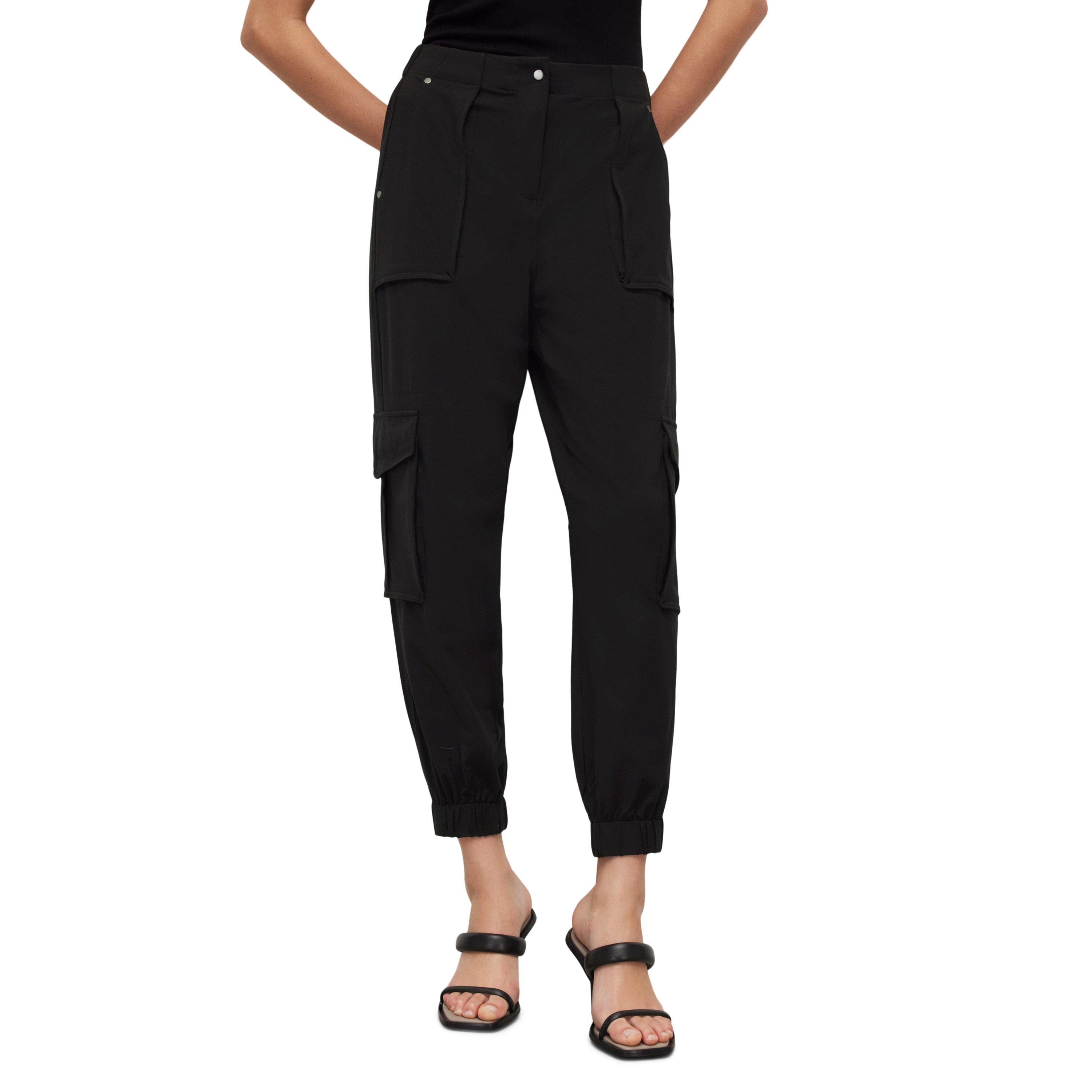 black - AllSaints - Women's All Frieda Cargo Trousers - 6