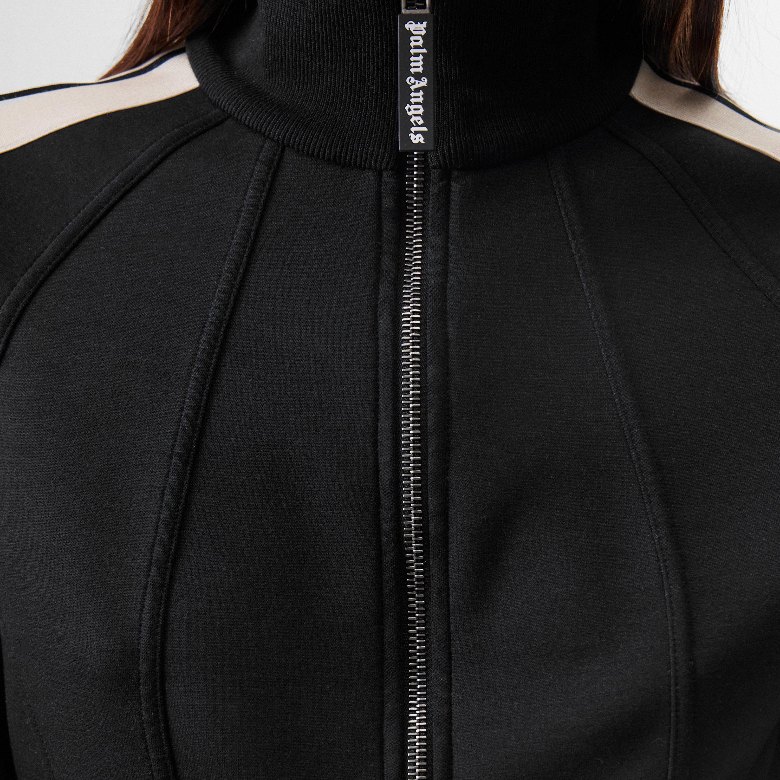 Blk/Wht - Palm Angels - Cropped Tracksuit Top - 4