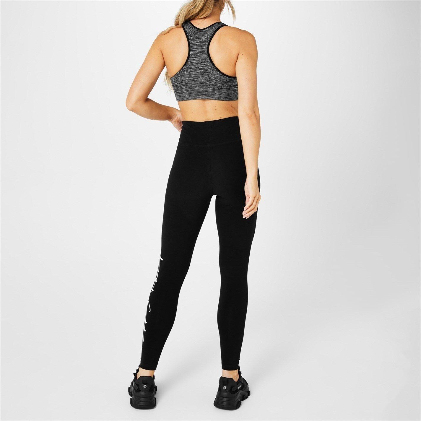 Zwart/Wit - Miso - Large Logo Leggings - 2