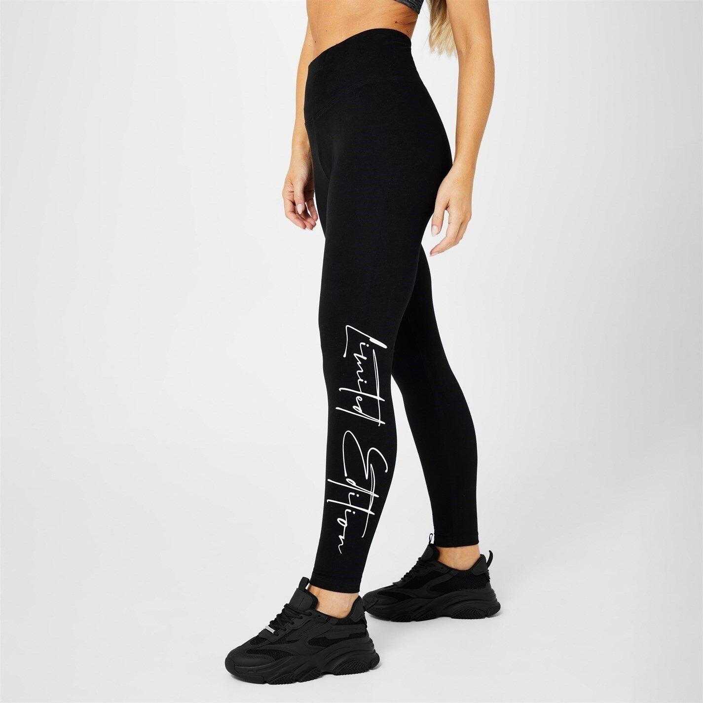 Zwart/Wit - Miso - Large Logo Leggings - 3
