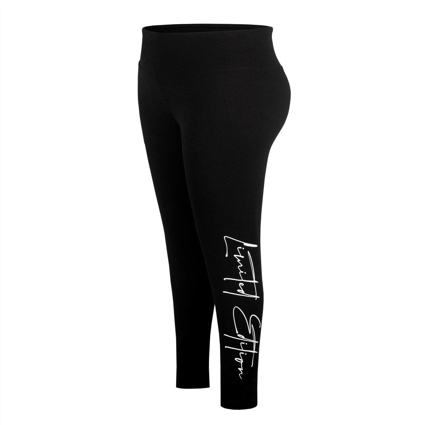 Zwart/Wit - Miso - Large Logo Leggings - 5