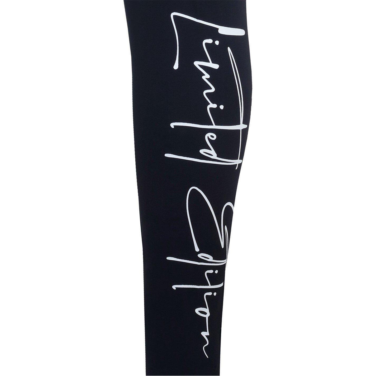 Zwart/Wit - Miso - Large Logo Leggings - 6