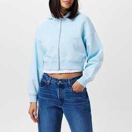 Calvin Klein Jeans Embroidered Badge Zip Through Hoodie