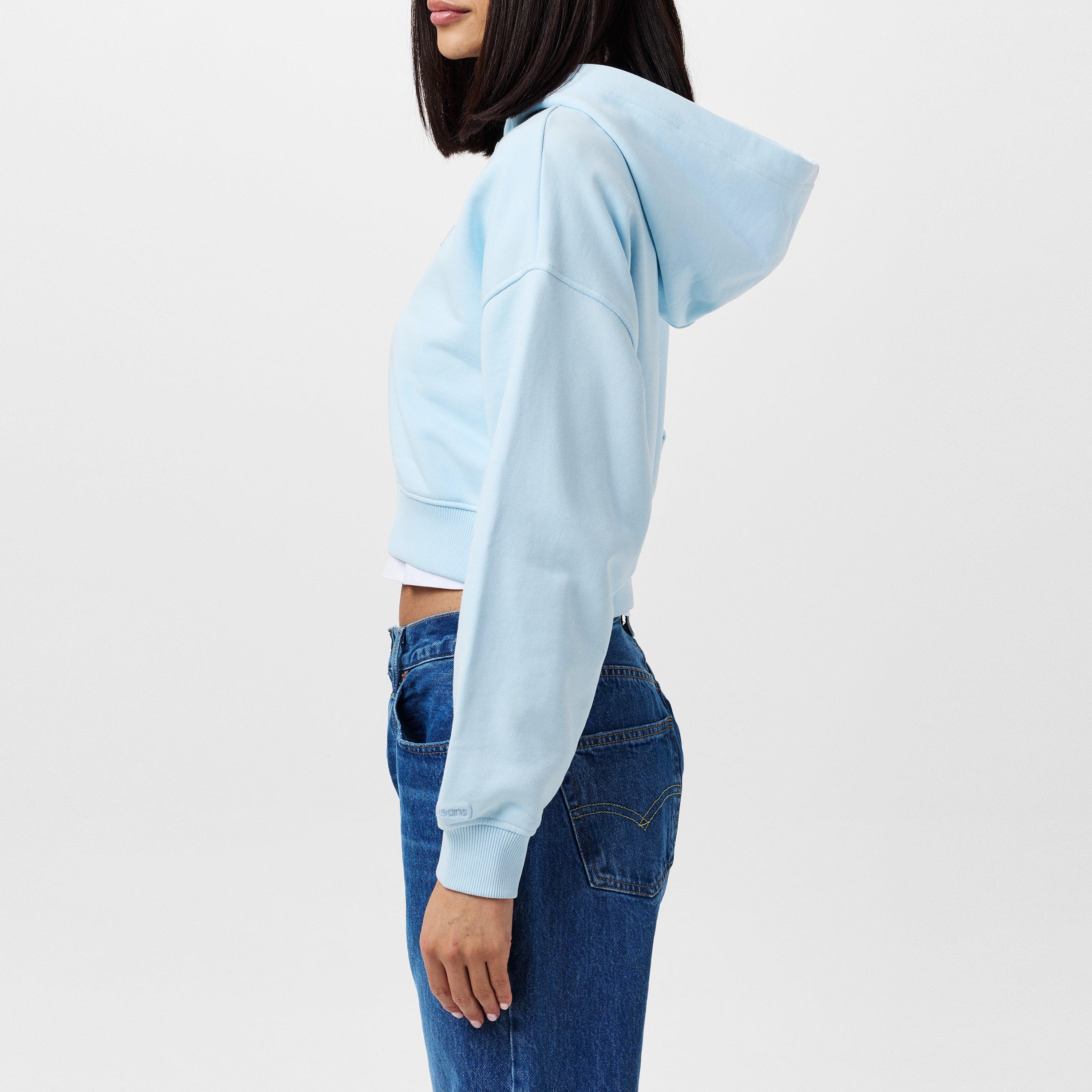 Keepsake Blue - Calvin Klein Jeans - Embroidered Badge Zip-Through Hoodie - 2