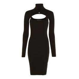 Calvin Klein Jeans 2 in 1 Roll Neck Jumper Dress