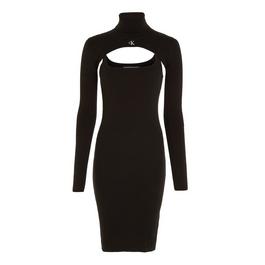Calvin Klein Jeans 2-in-1 Roll Neck Jumper Dress