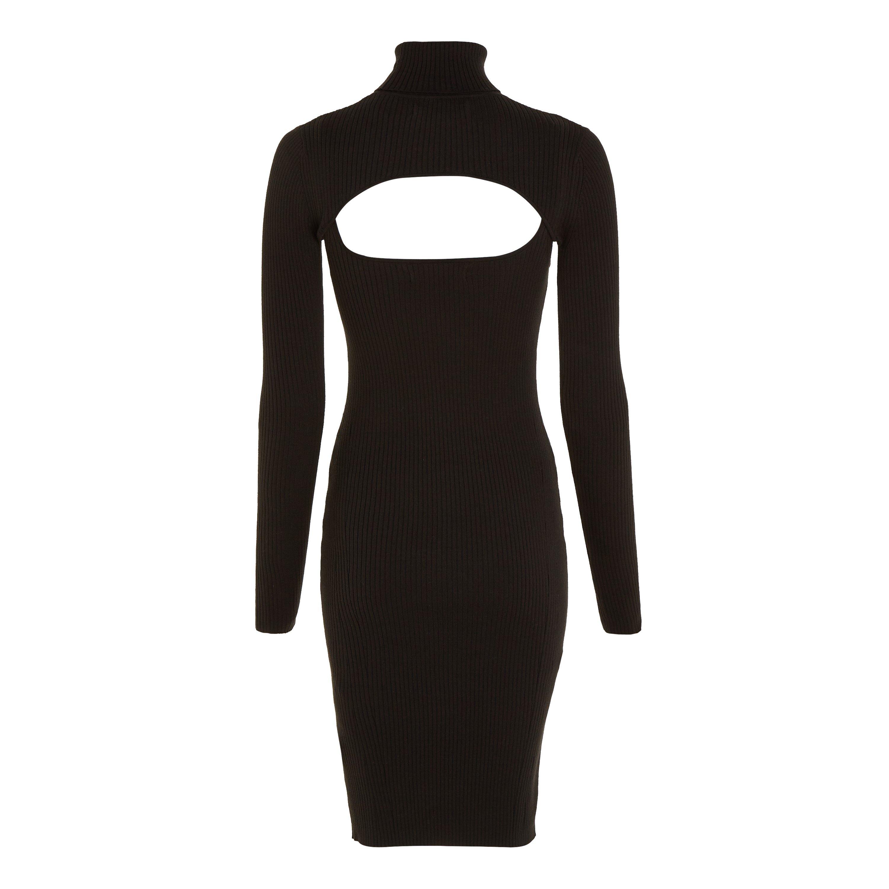 CK Black - Calvin Klein Jeans - 2-in-1 Roll Neck Jumper Dress - 6