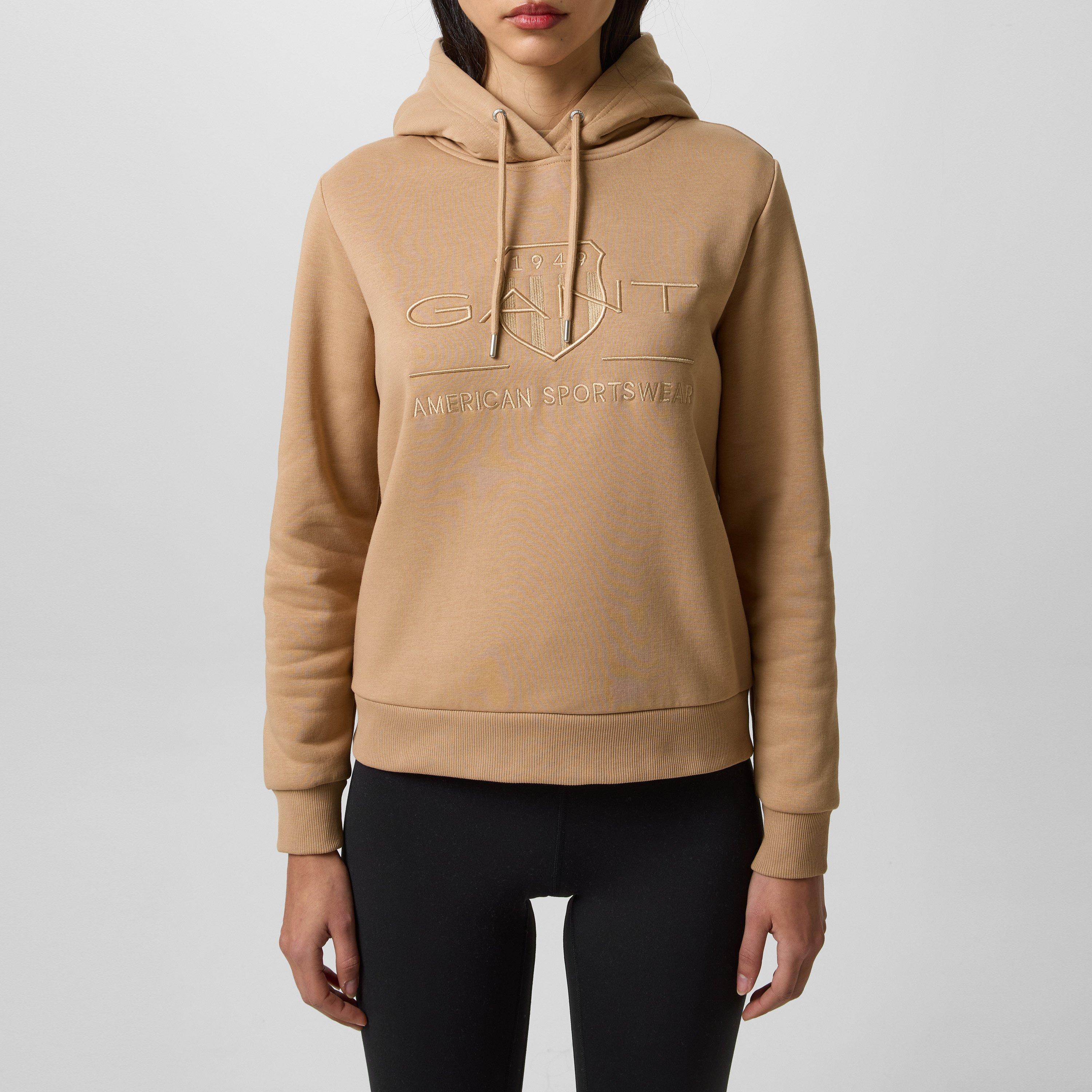 ガント Gant 【 Tonal Logo Archive Shield Hoodie Women 】 ファッション レディースファッション トップス パーカー レディ Tonal Archive Shield Hoodie - GANT