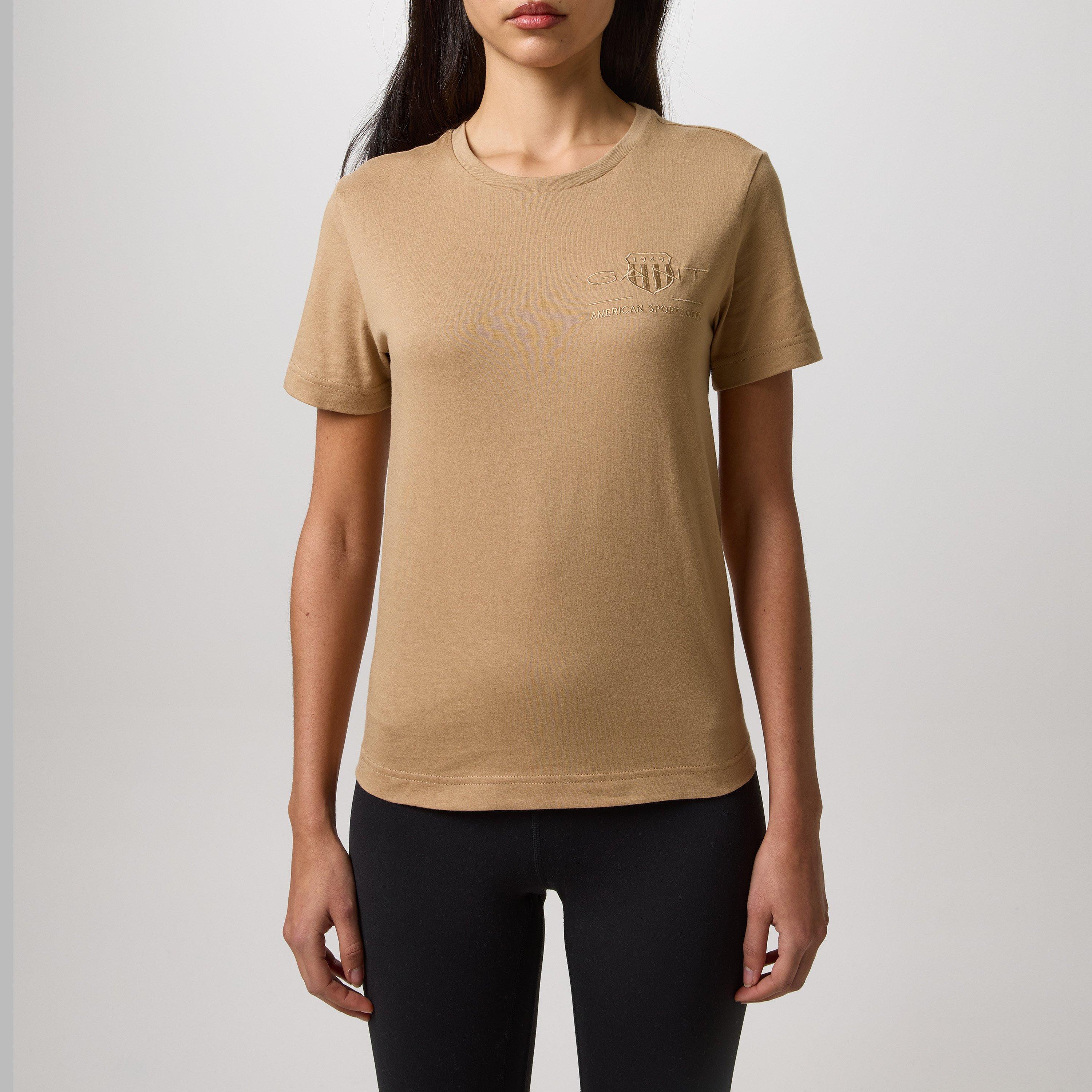 ガント Gant 【 Tonal Shield T-Shirt Women 】 ファッション レディースファッション トップス Tシャツ カットソー レデ Tonal Archive Shield T-Shirt - GANT