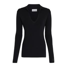 Calvin Klein Iconic Rib Polo Neck Sweater