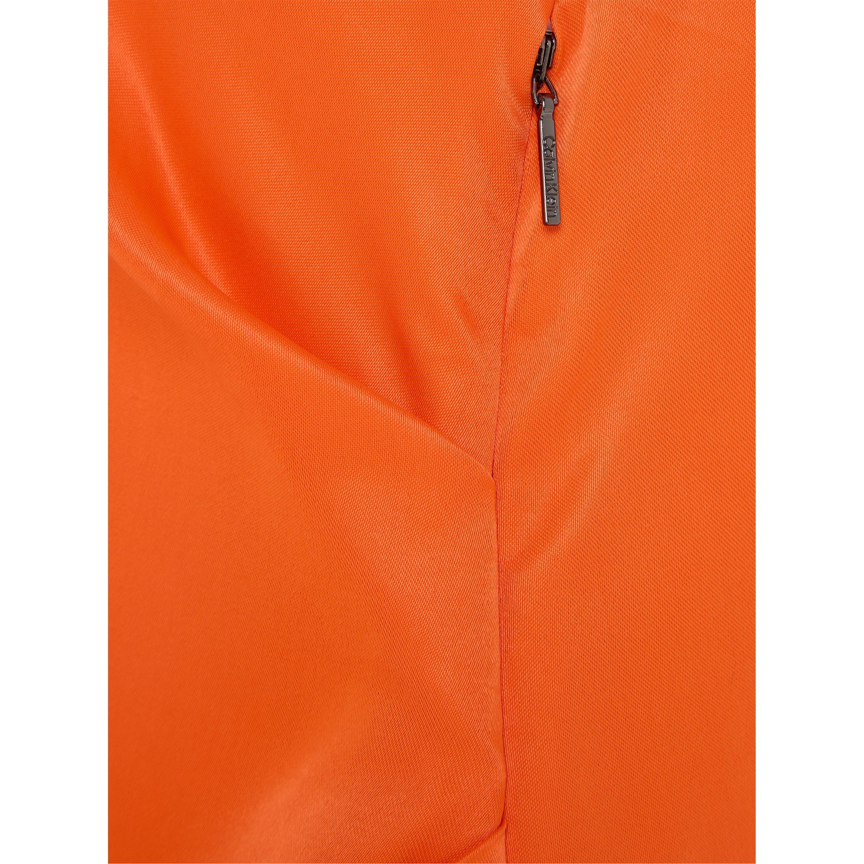 Flame - Calvin Klein - Women's Asymmetric Open Back Midi Slip Dress - 5