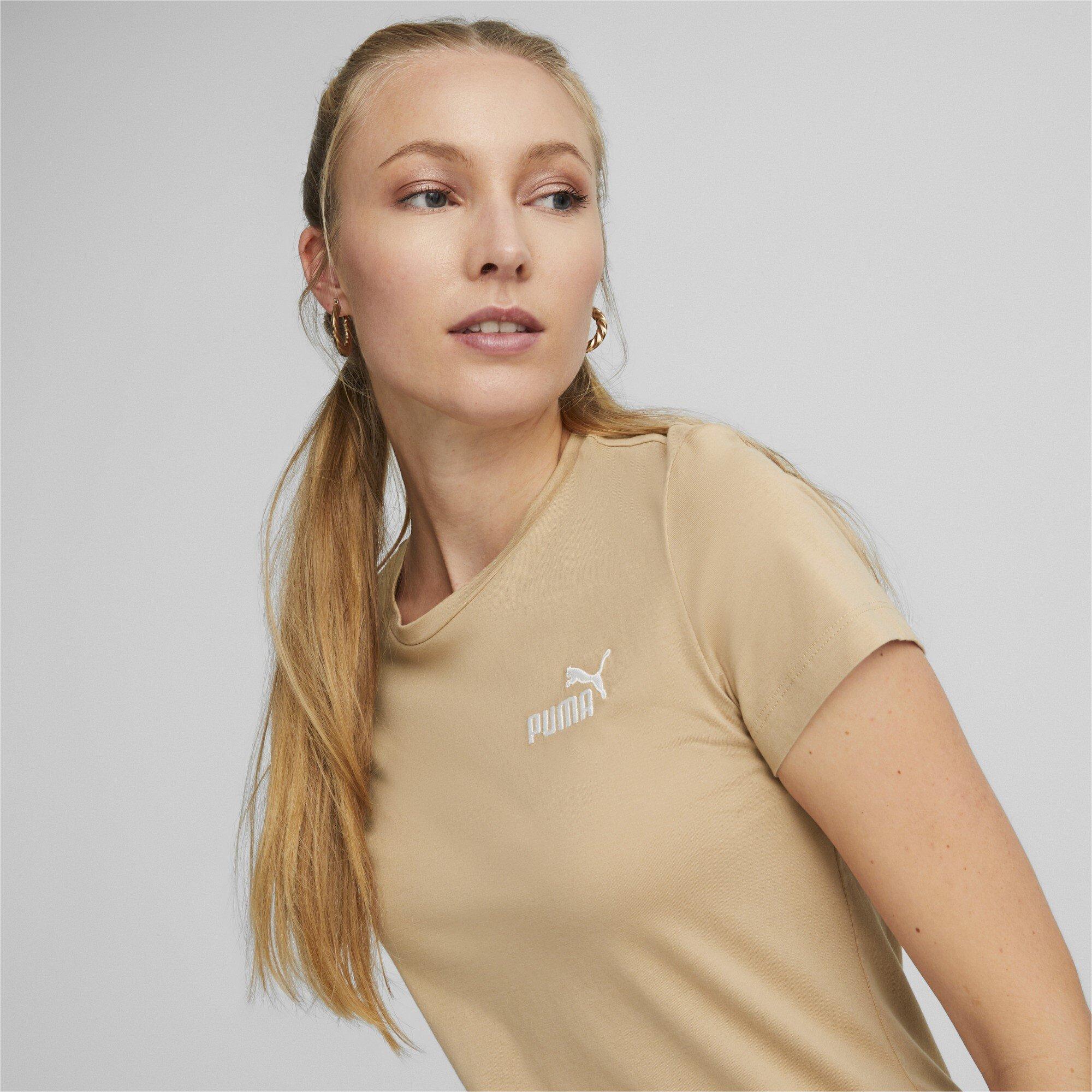 Dusty Tan - Puma - Women's Embroidery Regular Fit T-Shirt - 5