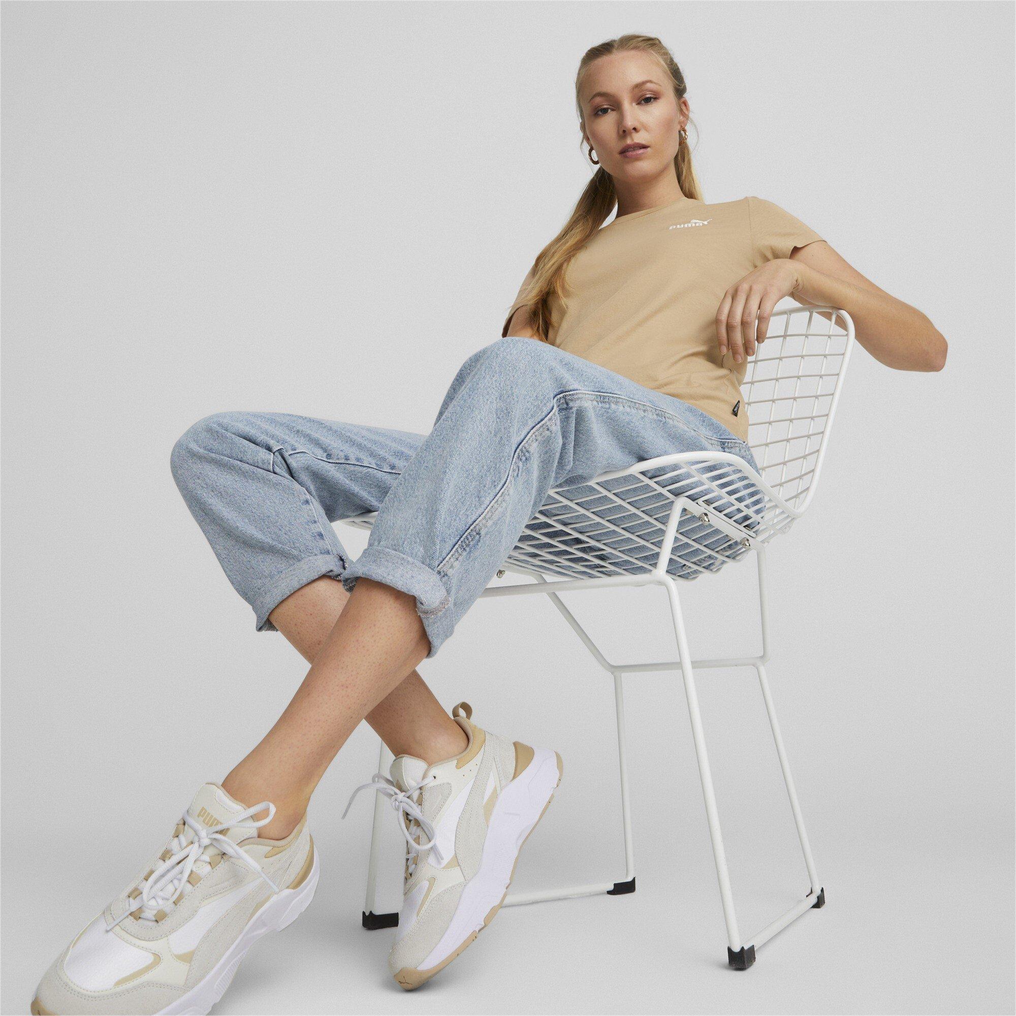 Dusty Tan - Puma - Women's Embroidery Regular Fit T-Shirt - 6