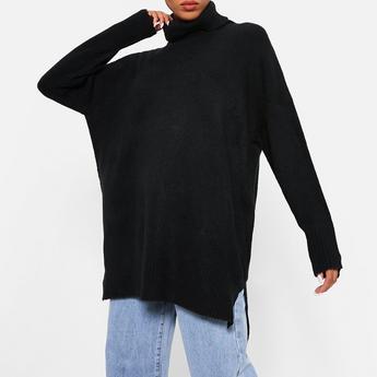 I Saw It First ISAWITFIRST Roll Neck Oversized Jumper