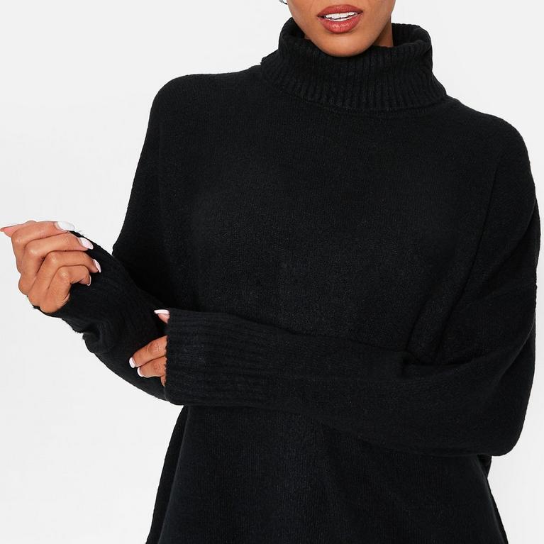 NOIR - Conditions de la promotion - ISAWITFIRST Roll Neck Oversized Jumper - 4