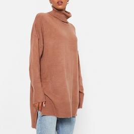 Selected Femme Minna Top Womens ISAWITFIRST Roll Neck Oversized Jumper