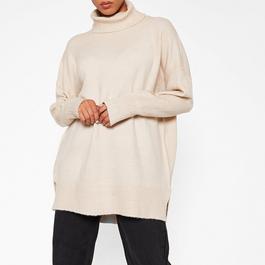 Selected Femme Minna Top Womens ISAWITFIRST Roll Neck Oversized Jumper