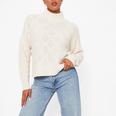 ISAWITFIRST High Neck Cable Knit Jumper