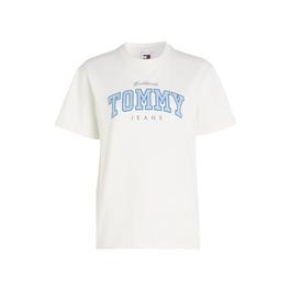 Tommy Jeans Extra Small Badge Ribbed T Shirt