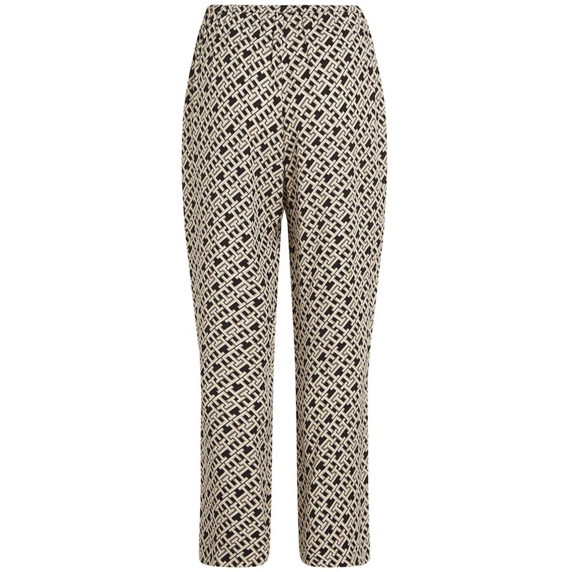 Monogram - Tommy Hilfiger - Women's Fluid Pull-On Wide Leg Trousers - 6