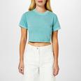 Givenchy T-shirt crop 734-FLUO YELLOW