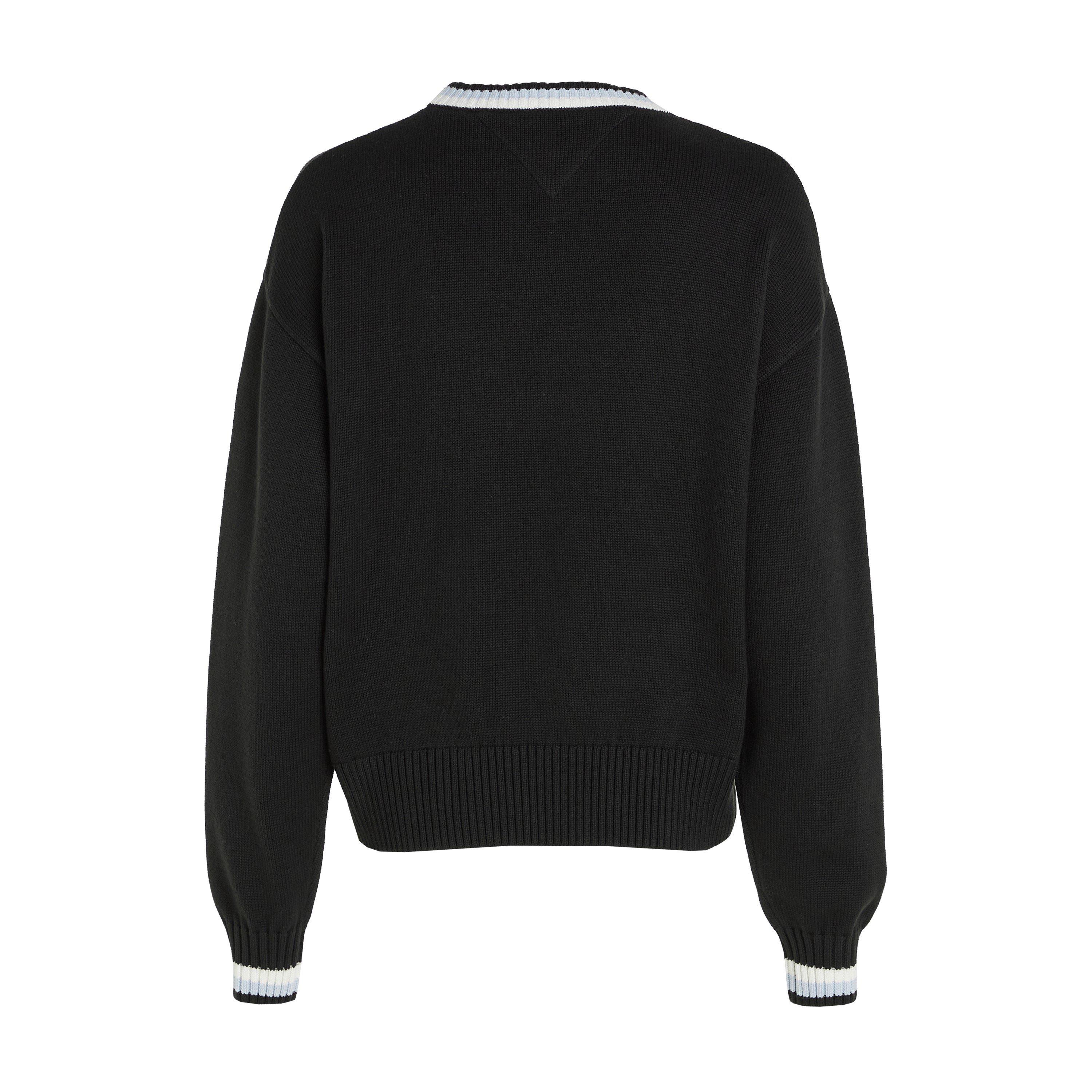 Schwarz - Tommy Jeans - Women's Varsity Crew Sweatshirt - 6