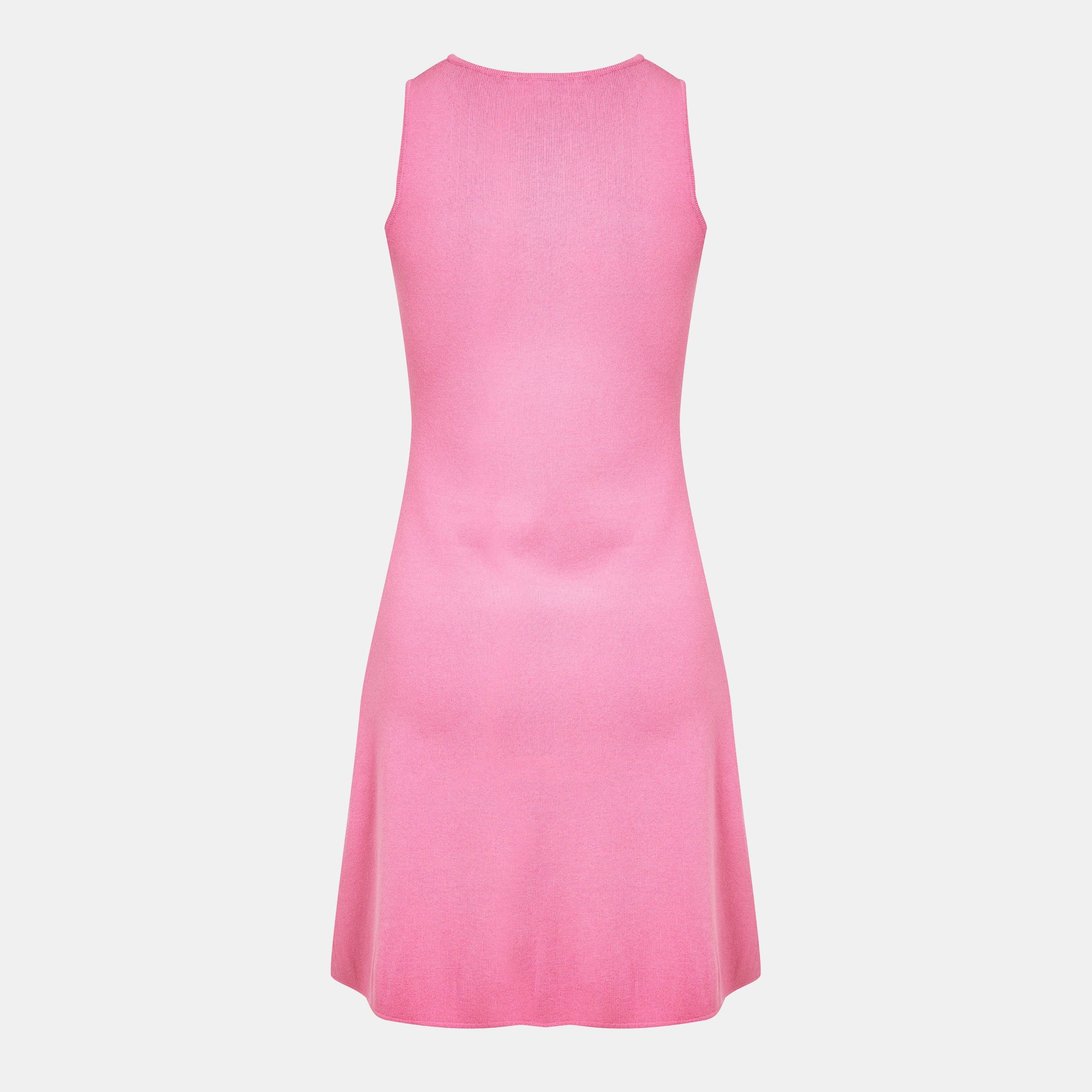 Open Pink - Hugo - Women's Knitted Jumper Dress - 2