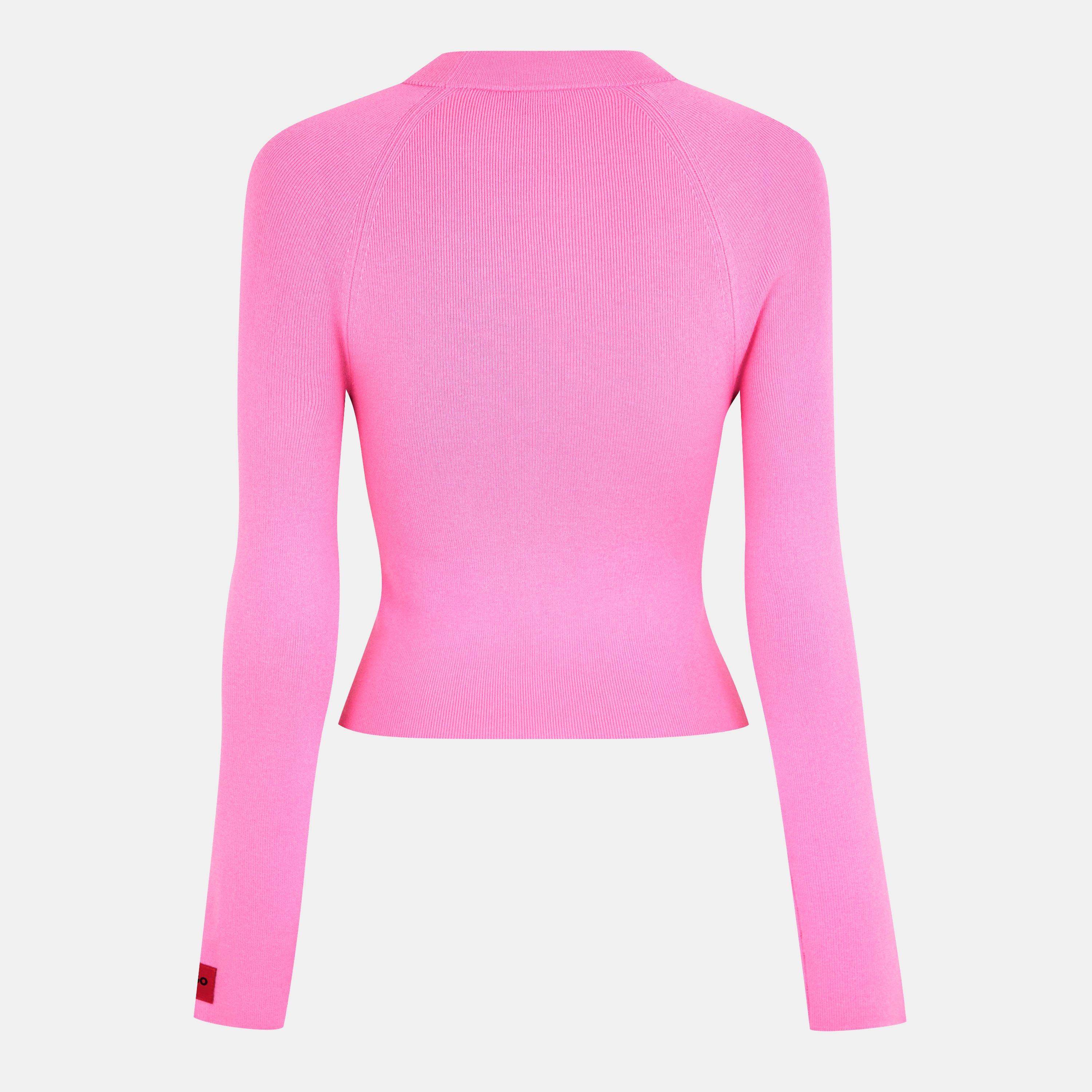 Open Pink - Hugo - Women's Sanduz Knitted Top - 2