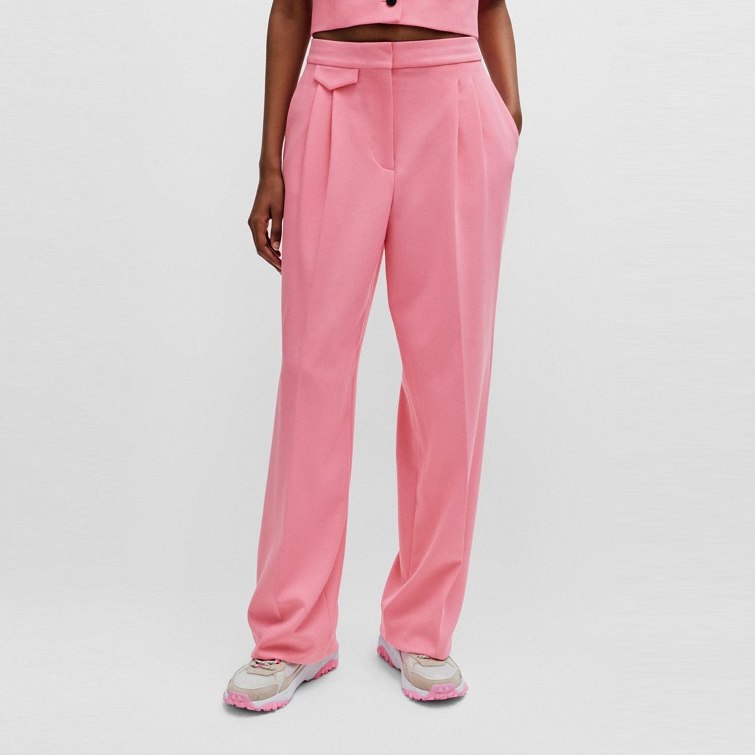 Open Pink - Hugo - Women's Helepher Wide Leg Trousers - 2