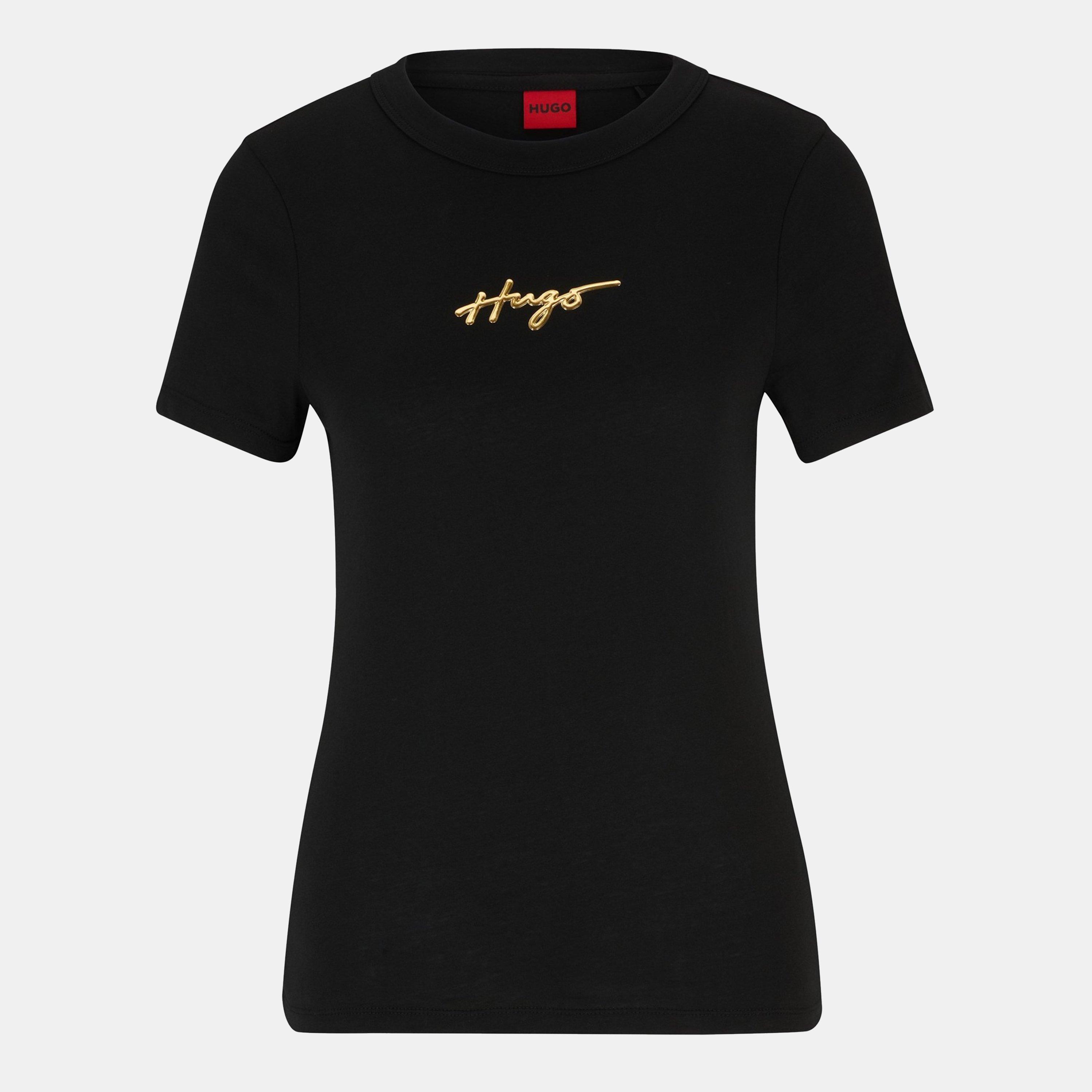 Black - Hugo - Women's Classic Tee Cotton T-Shirt - 1